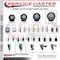 Service Caster 5'' Black Polyurethane Wheel Swivel 7/8'' Square Stem Caster Set 2 Brakes, 4PK SCC-SQ20S514-PPUB-BLK-PLB-78-2-S-2 - alternate 2